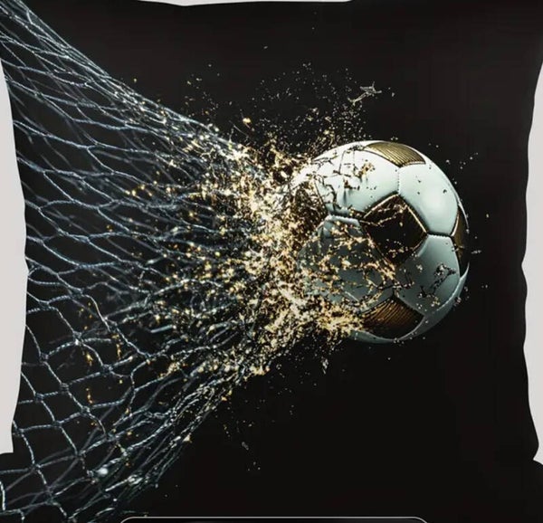 Voetbal kussen 45x45 cm