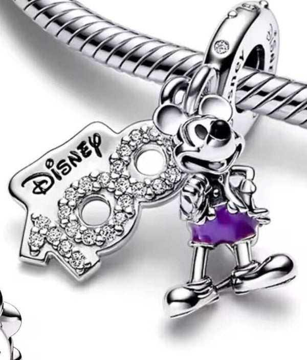 Bedel Mickey 100 jaar Disney zilver