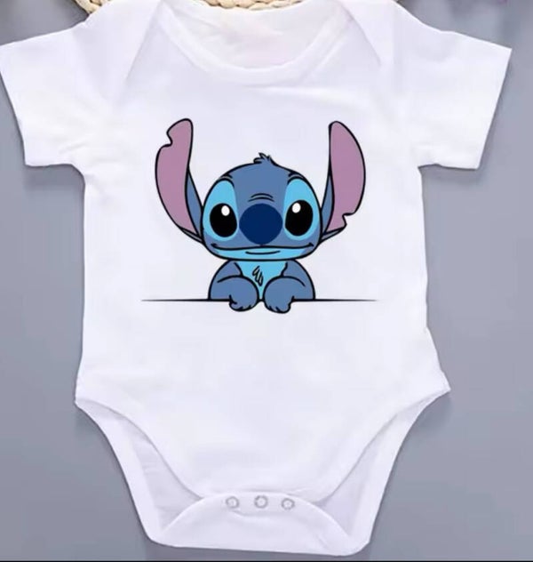 Stitch romper 6/9 mnd