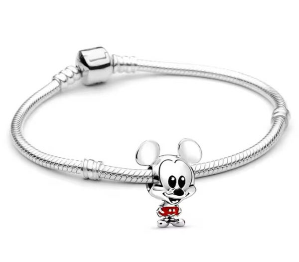 Basis armband Mickey 21 cm zilver