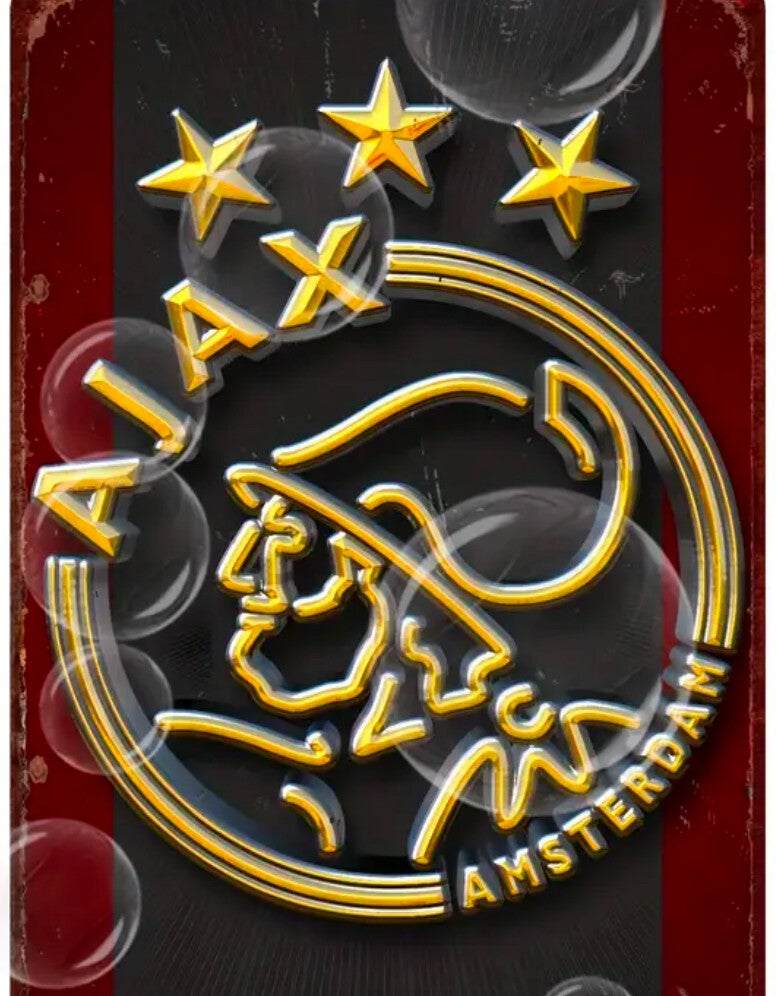 Metalen Bordje Ajax 20x30cm