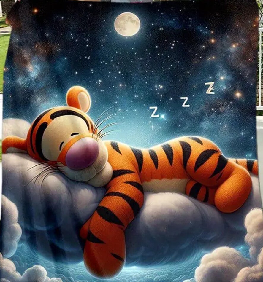 Fleecedeken slapende Teigetje 150x200cm