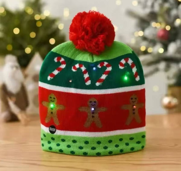 Kerst muts met Led verlichting