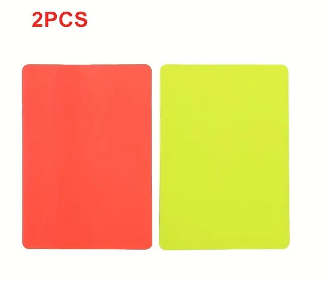 Rode en gele kaart. Setje.