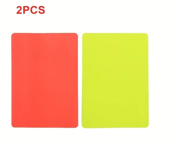 Rode en gele kaart. Setje.