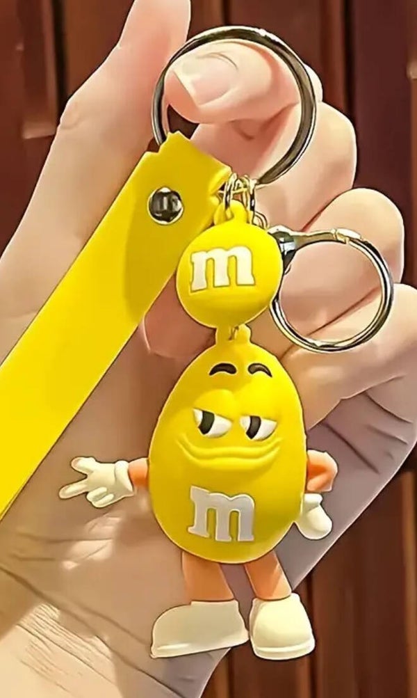 Sleutelhanger M&M geel
