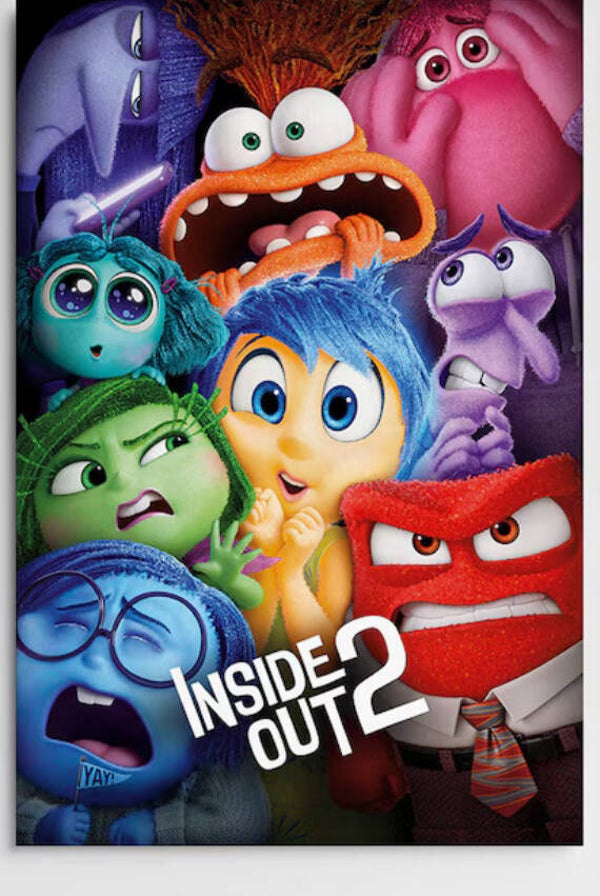 Metalen bordje Inside out 2 20x30cm