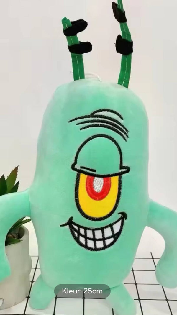 Knuffel Plankton Spongebob 25 cm