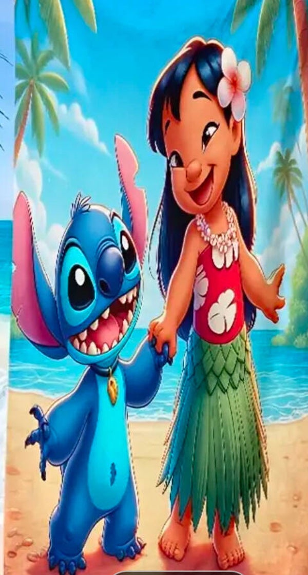 Stitch handdoek 80x160cm LET OP GROTE MAAT