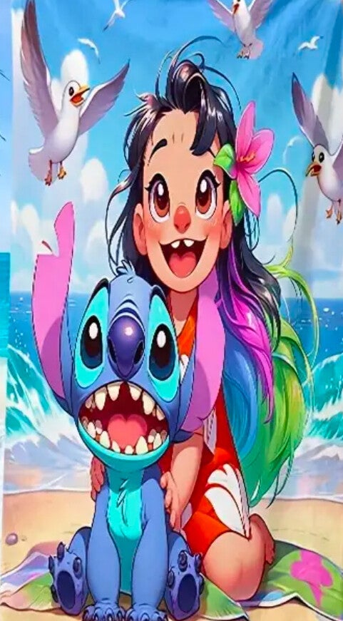 Stitch handdoek 70x150