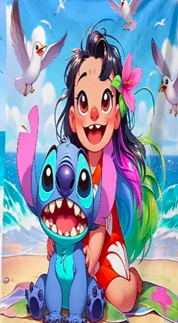 Stitch handdoek 70x150