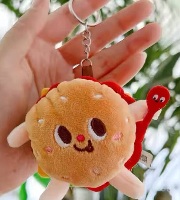 Sleutelhanger Kawaii hamburger