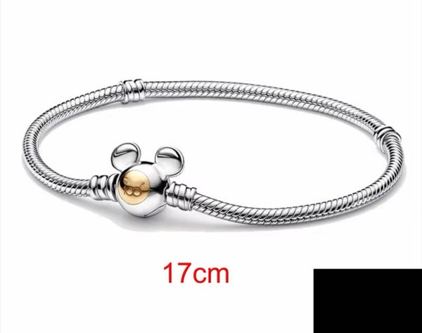 Basis armband 17 cm zilver