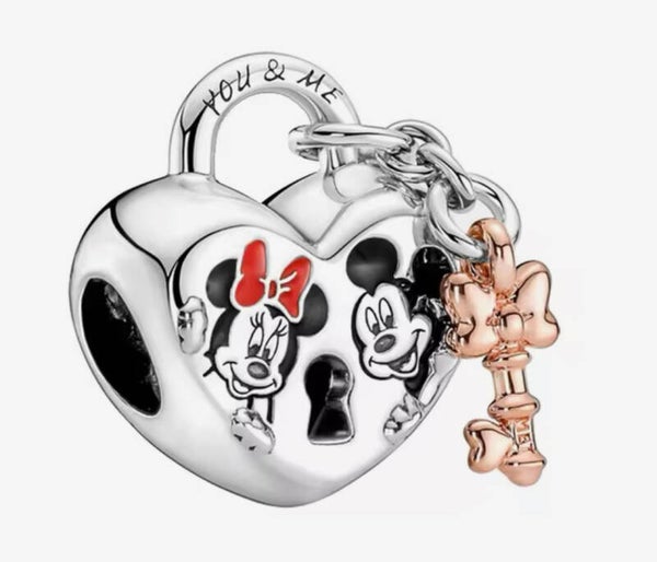 Bedel Hart Micky en Minnie zilver