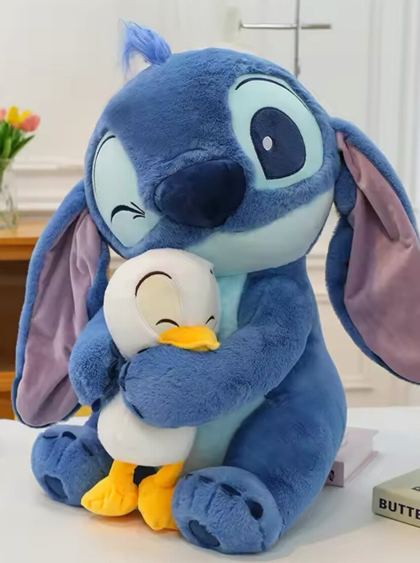 Stitch knuffel met eendje 30cm
