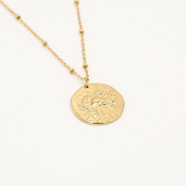 Ketting sterrenbeeld Cancer (kreeft) goud