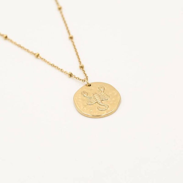 Ketting sterrenbeeld Scorpio (schorpioen) goud