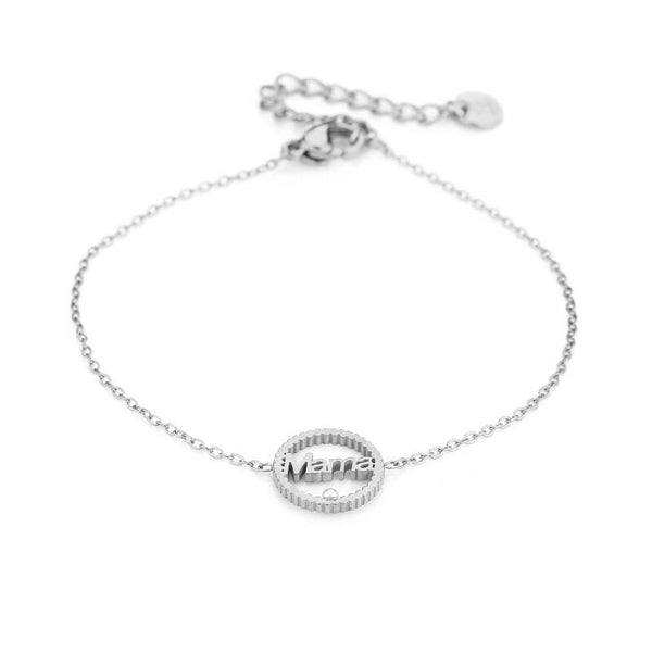 Armband "mama" zilver