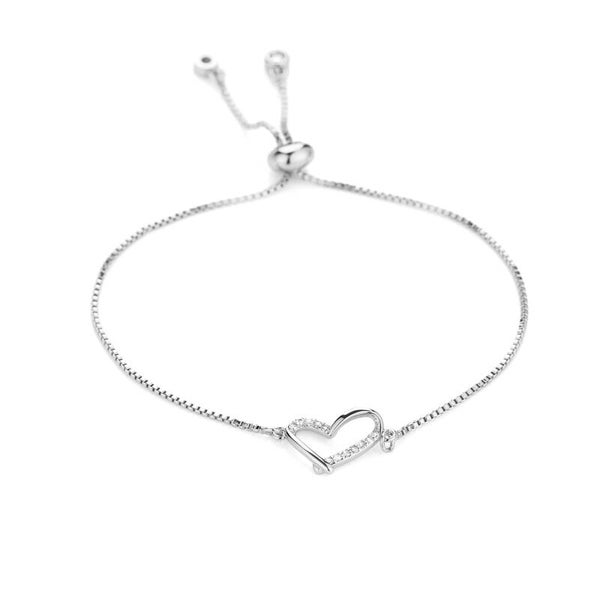 Strass armband zilver