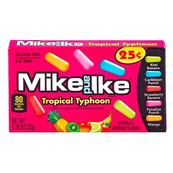 Mike and Ike Tropical Typhoon (doosje a 141 gr)