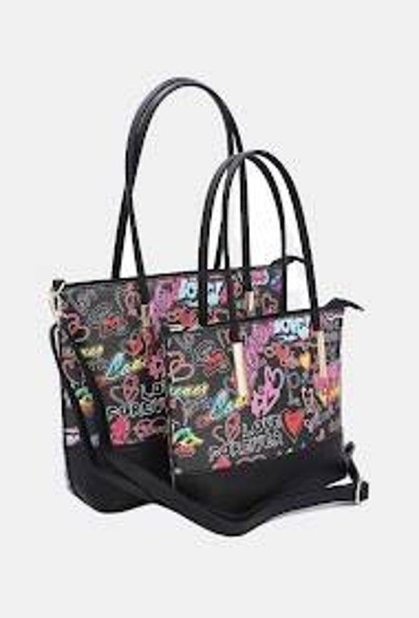 Tas Graffiti Zwart L