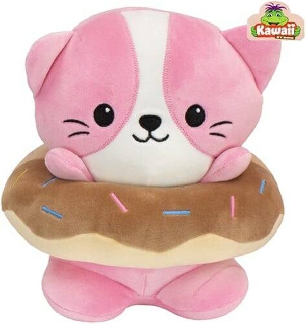 Kawaii Cutie  poes roze met donut