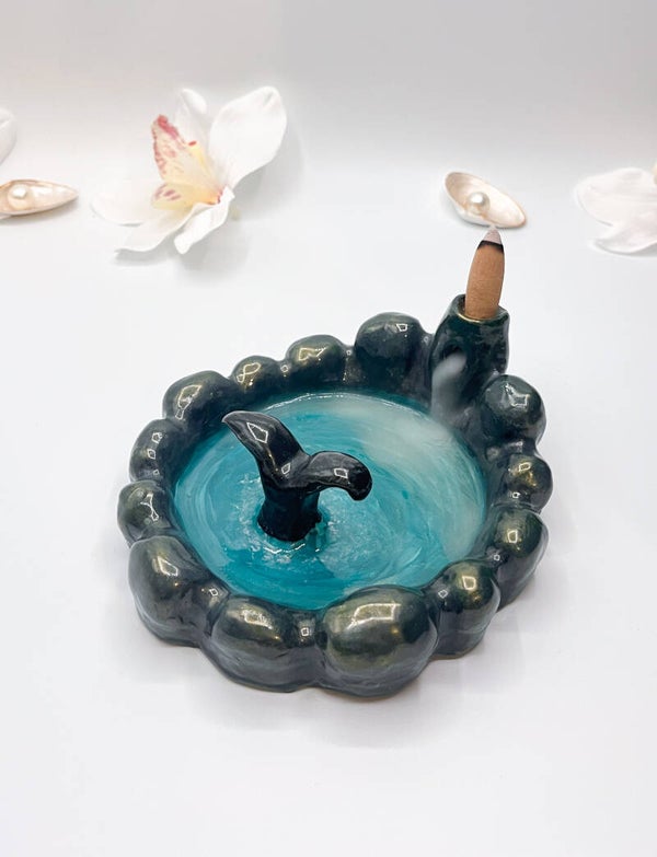 Handgemachter Backflow Räucherstäbchenhalter – Wasserfall Design