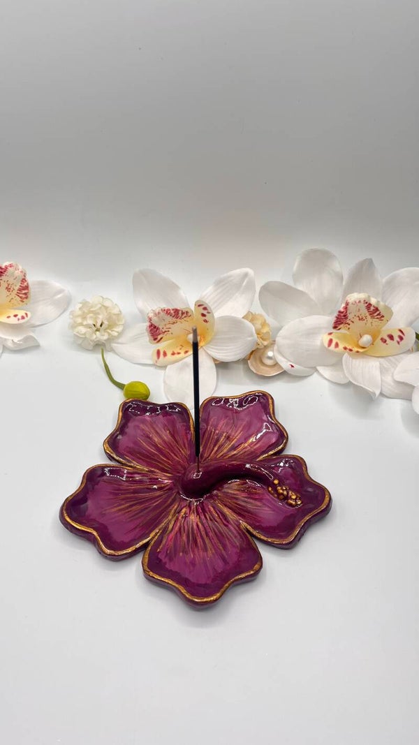 Hibiskus Räucherstäbchenhalter