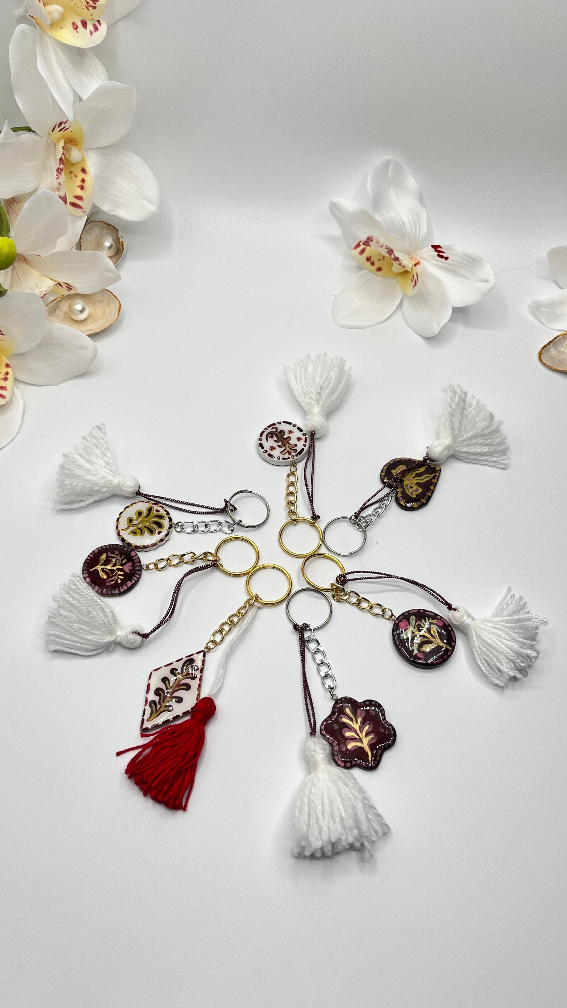 Schlüsselanhänger mit Quaste – handgefertigt