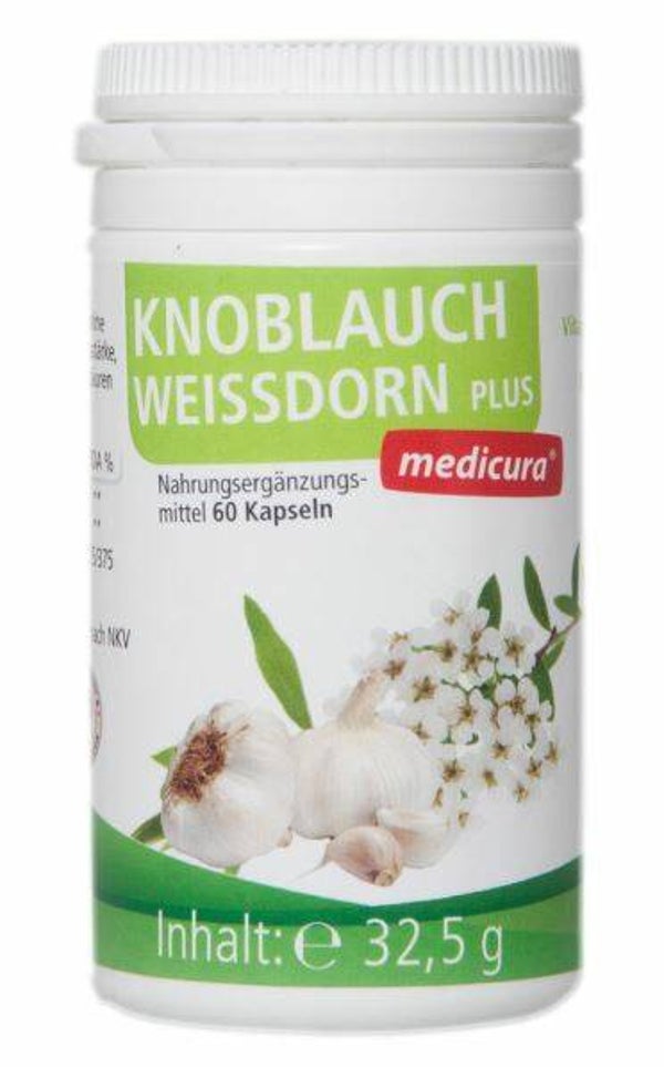 Knoblauch Weißdorn Plus - 60 Kapseln