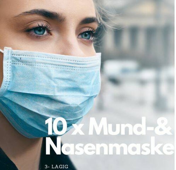 Mund- & Nasenmaske 10er oder 50er Packung