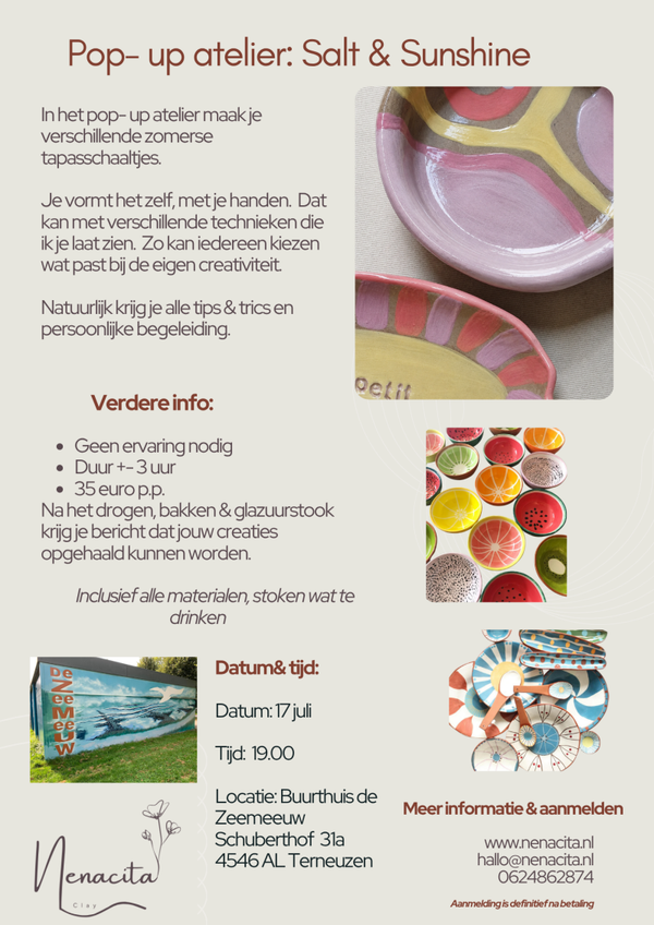 Pop- Up Atelier @ de Zeemeeuw; Elke maand een ander thema