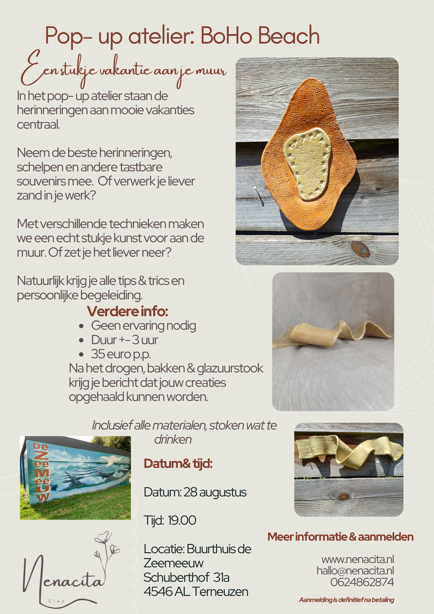 Pop- Up Atelier @ de Zeemeeuw; Elke maand een ander thema