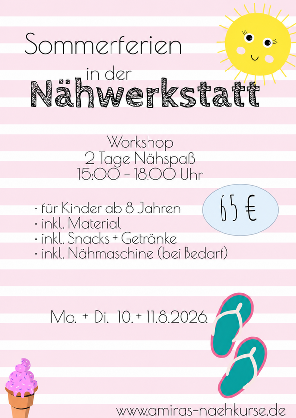 Sommerferien Workshop 2 Tage 10.8.+11.8.2026