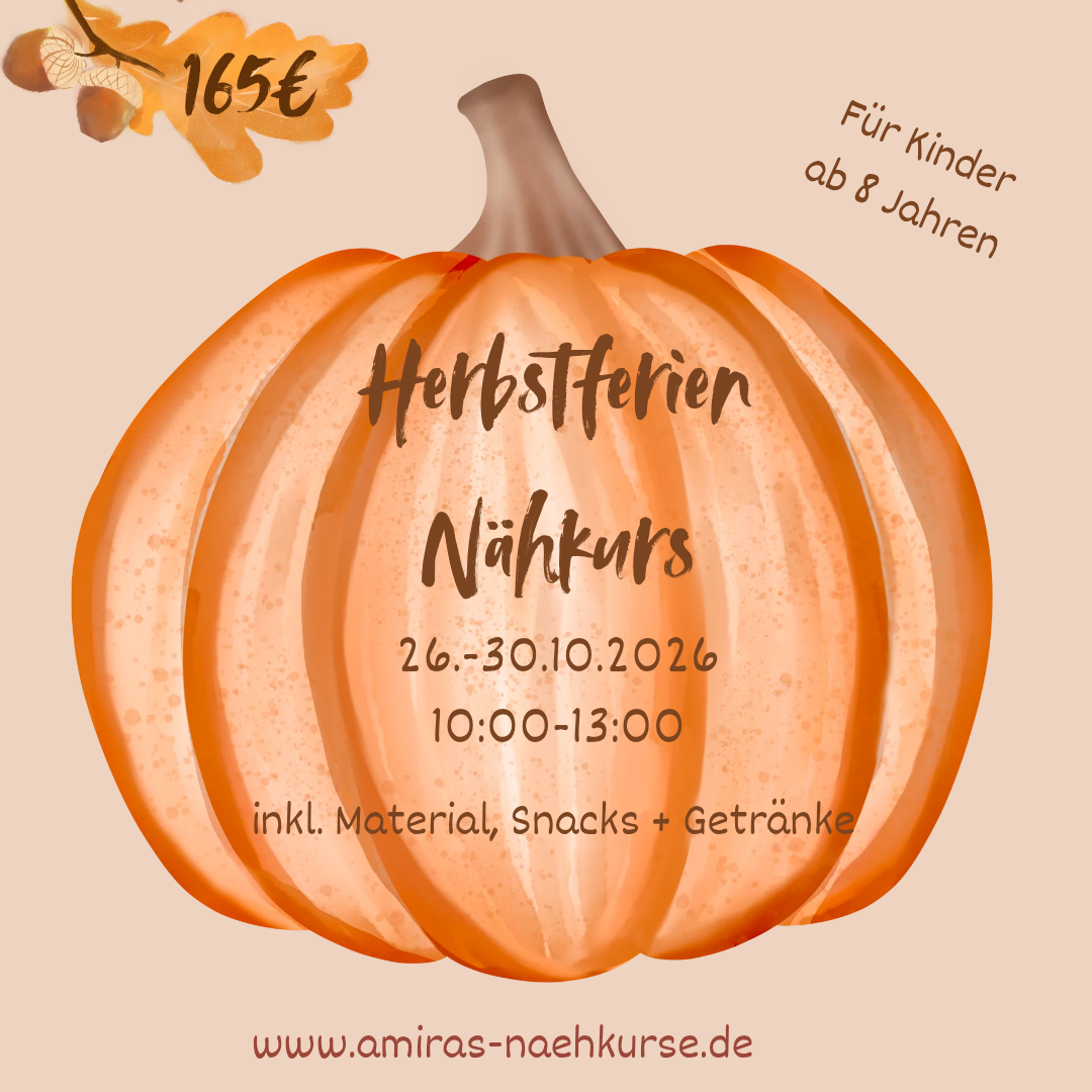 Herbstferien Nähkurs 26.-30.10.2026
