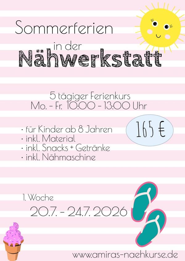 Ferienkurs Sommer 2026 1. Ferienwoche