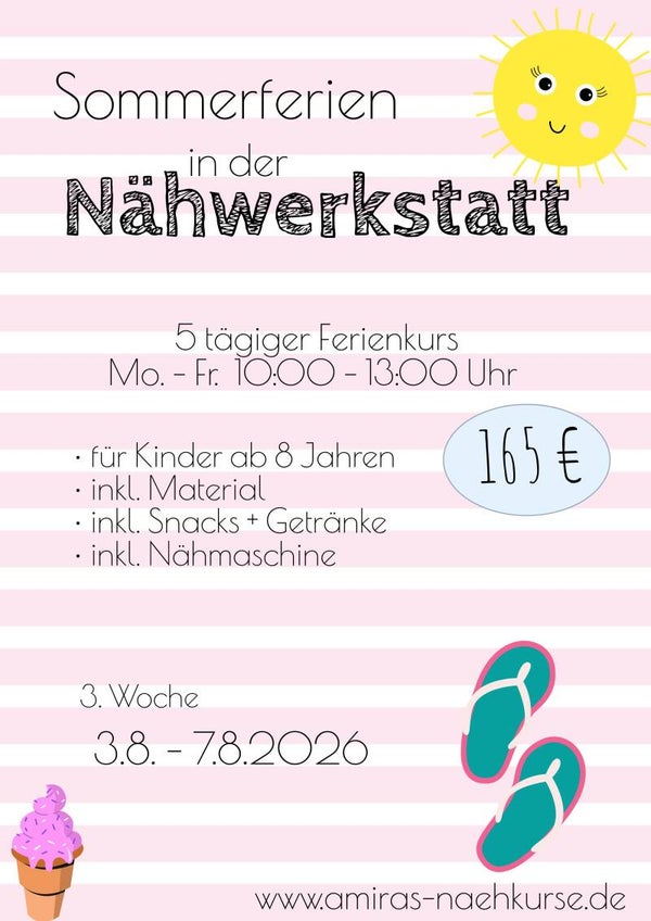 Ferienkurs Sommer 2026 3. Ferienwoche