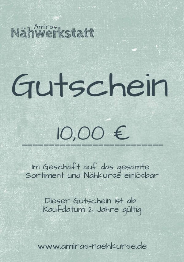 Gutschein 10,00€