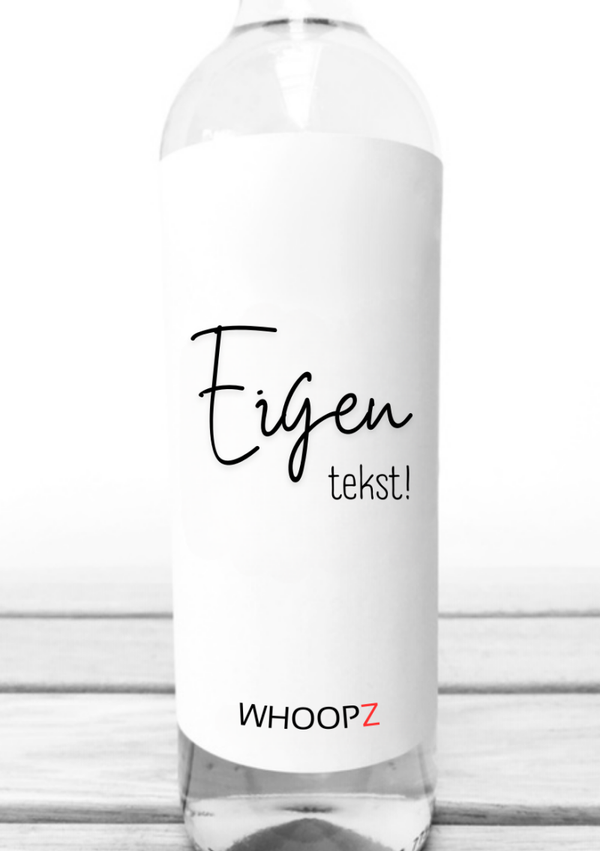 Eigen tekst! – Wijnetiket & Kaart