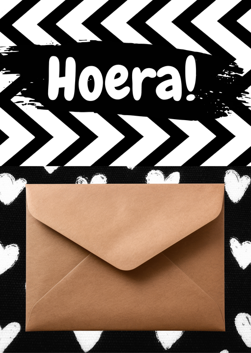 Geldkaart kado Hoera