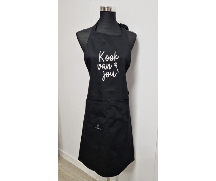 Keukenschort met tekst