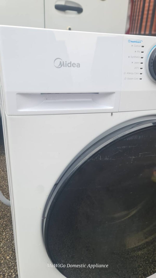 Midea MF20EW100WB 10KG 1400rpm Front Loading Washing Machine A Rated in White
