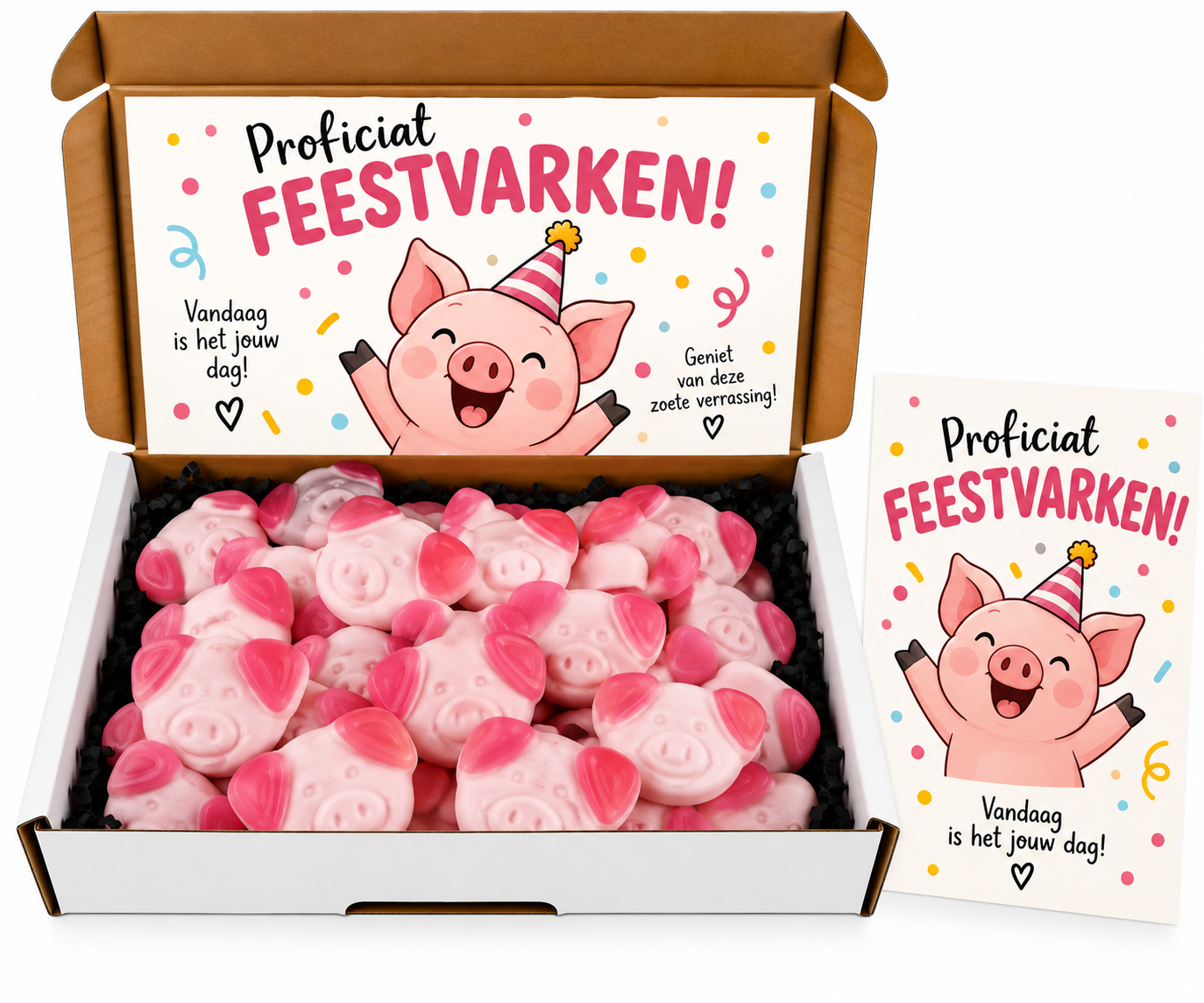Brievenbus cadeau Feestvarken