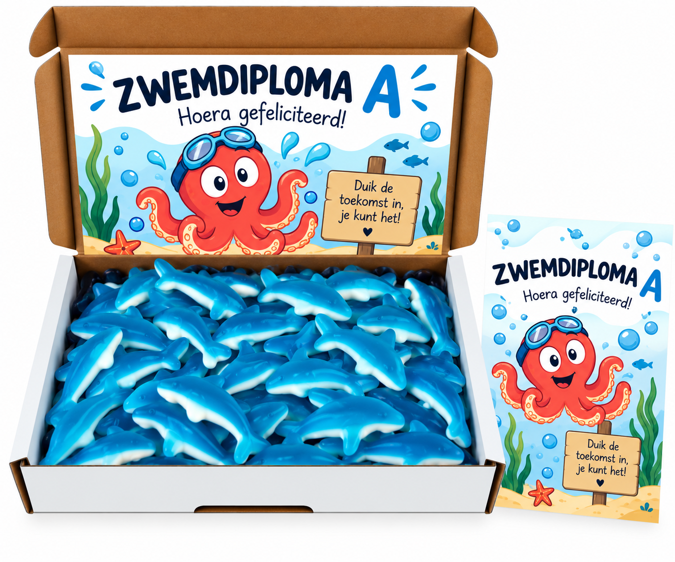 Brievenbus cadeau Zwemdiploma A of B