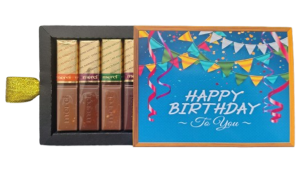 brievenbus cadeau Merci met Thema opdruk