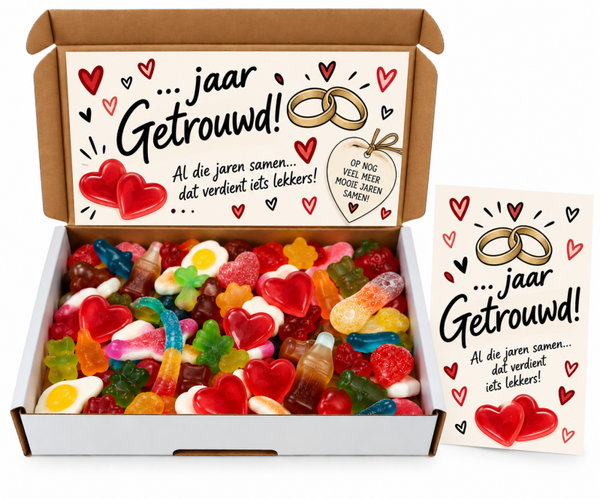 Brievenbus cadeau "... jaar getrouwd"