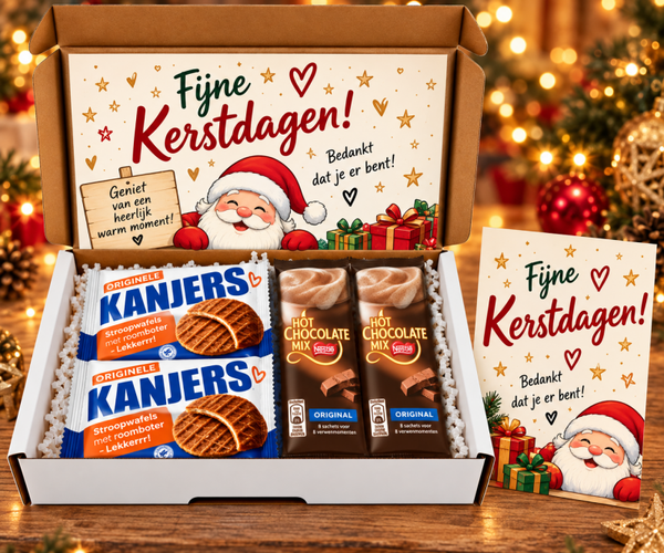 Brievenbus Cadeau Kerst Stroopwafels