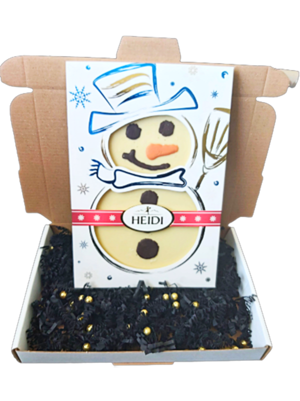 Brievenbus cadeau Chocolade Sneeuwpop XL