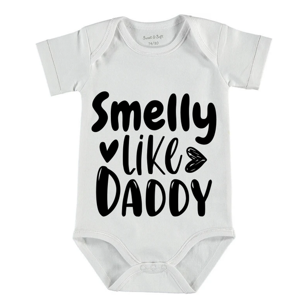 Baby romper "Smelly like Daddy"