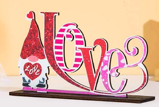 Houten standaard "Love"